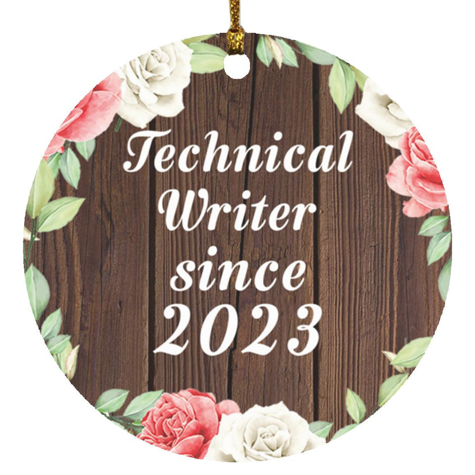 Technical Writer Since 2023 - Circle Ornament A