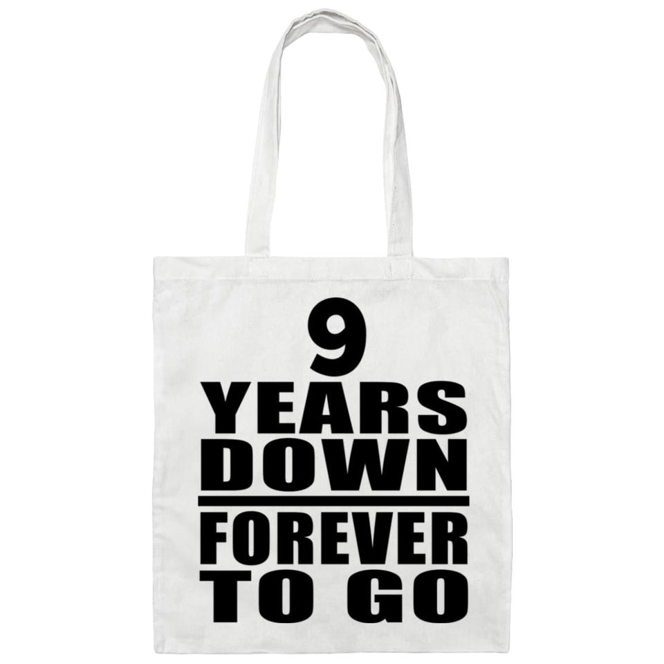 9th Anniversary 9 Years Down Forever to Go - Tote Bag White