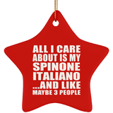 All I Care About Is My Spinone Italiano - Star Ornament