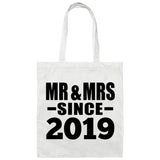 5th Anniversary Mr & Mrs Since 2019 - Tote Bag White