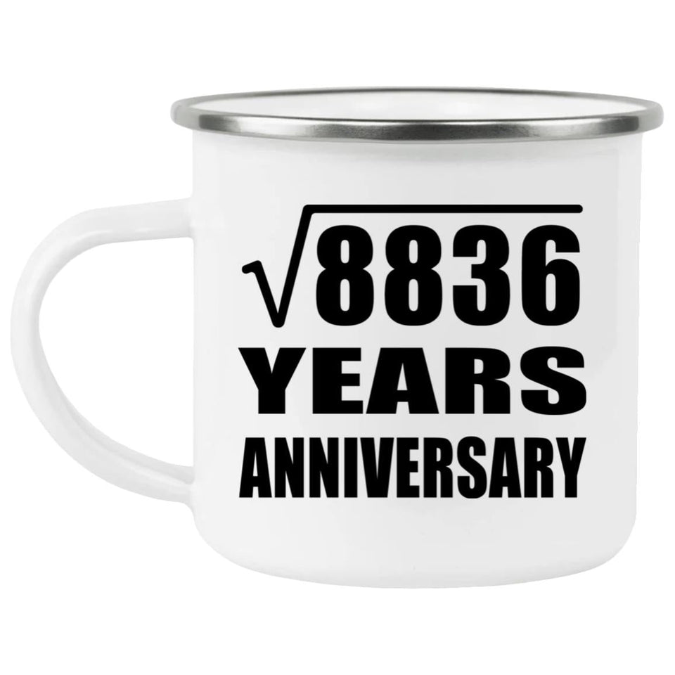 94th Anniversary Square Root of 8836 Years Anniversary - 12oz Camping Mug