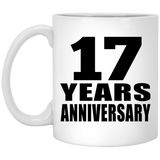 17th Anniversary 17 Years - 11 Oz Coffee Mug