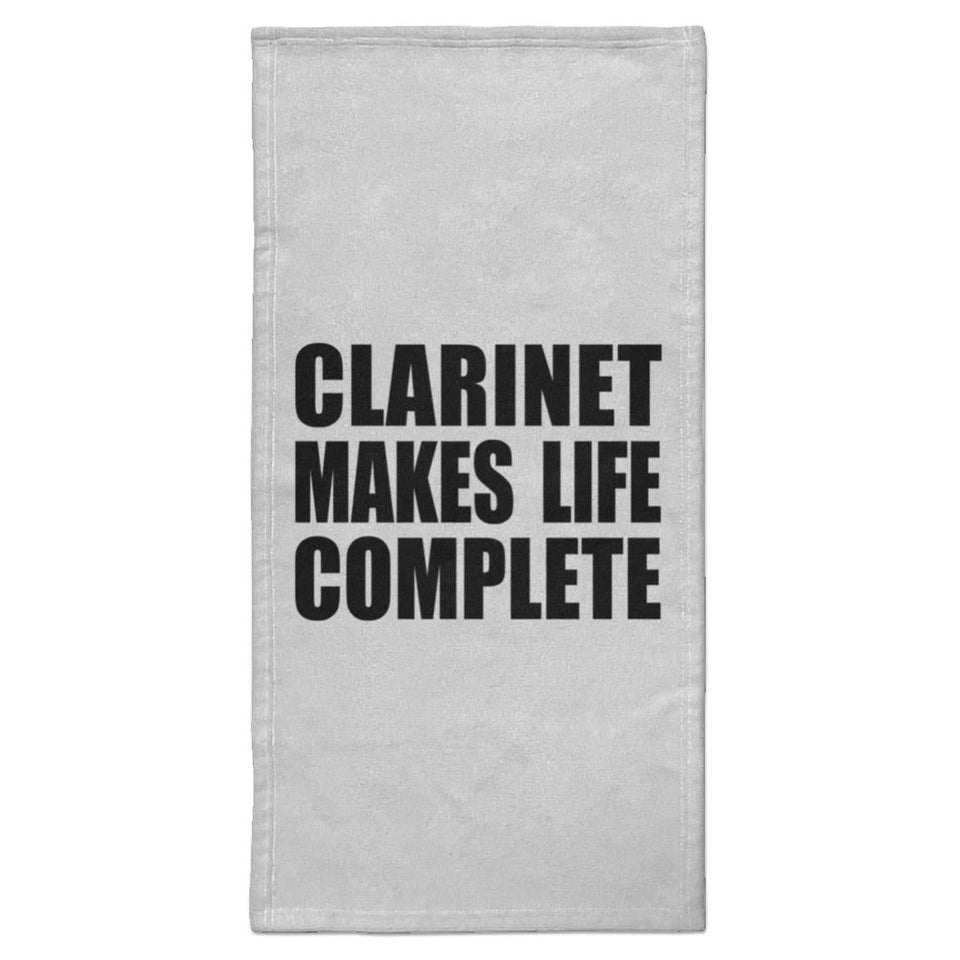 Clarinet Makes Life Complete - Hand Towel
