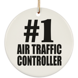 Number One #1 Air Traffic Controller - Circle Ornament