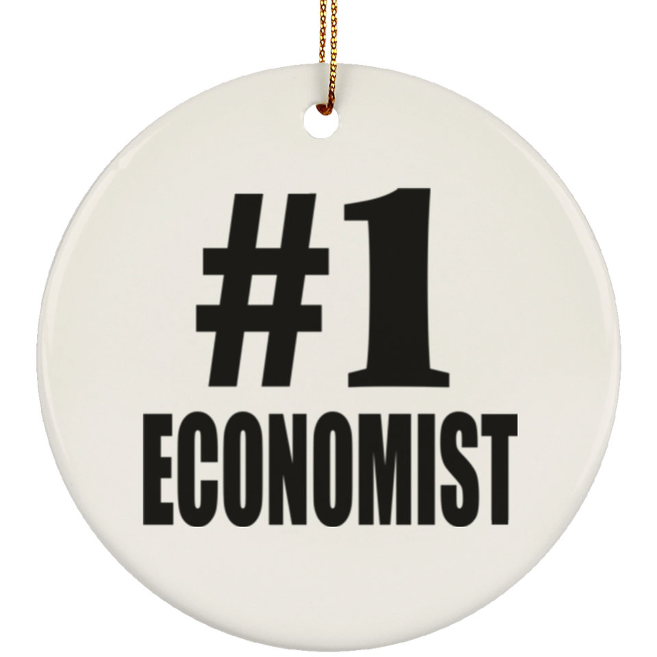 Number One #1 Economist - Circle Ornament