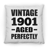 123rd Birthday Vintage 1901 Aged Perfectly - Throw Pillow