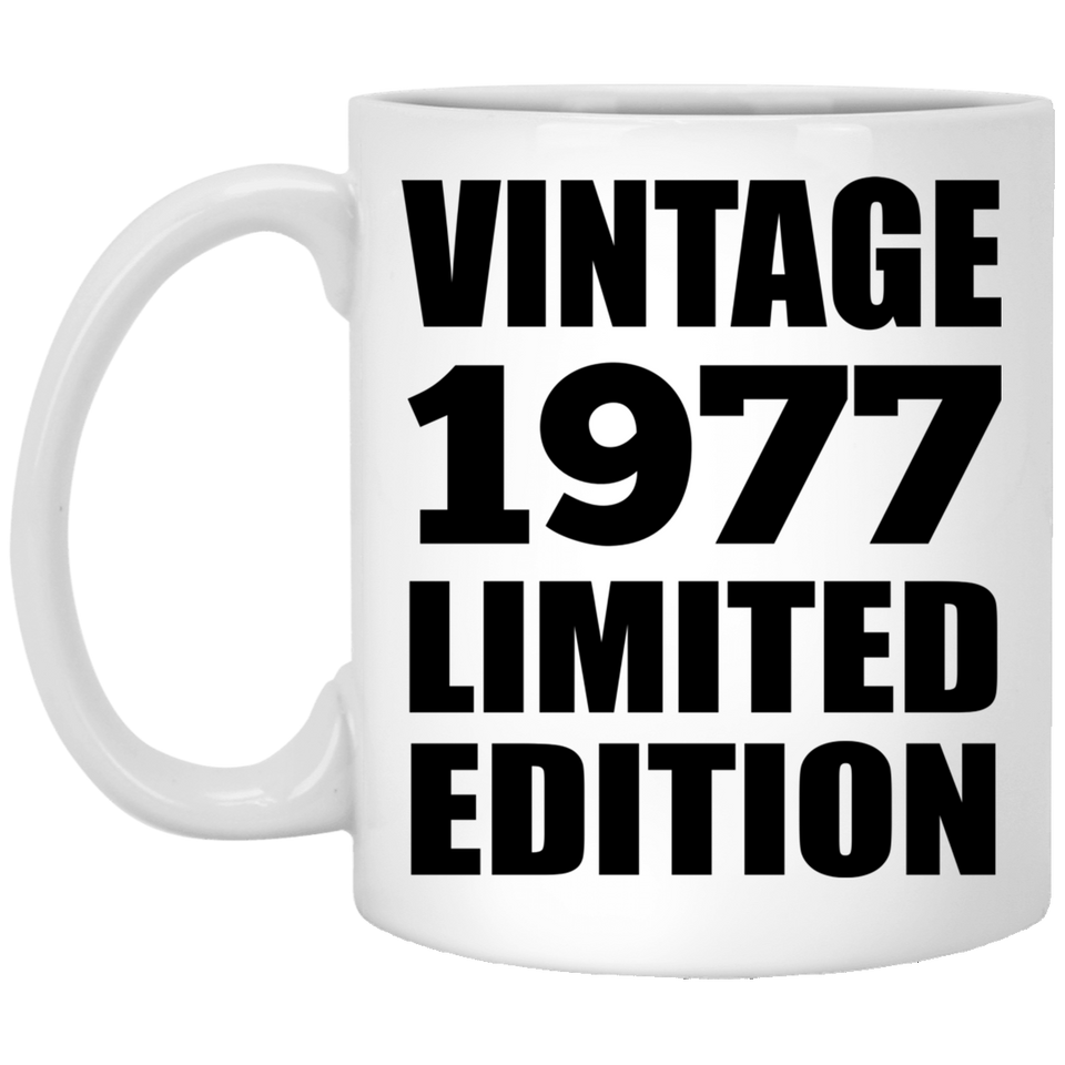 47th Birthday Vintage 1977 Limited Edition - 11oz Coffee Mug