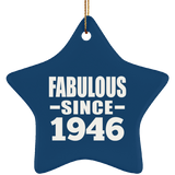 78th Birthday Fabulous Since 1946 - Star Ornament