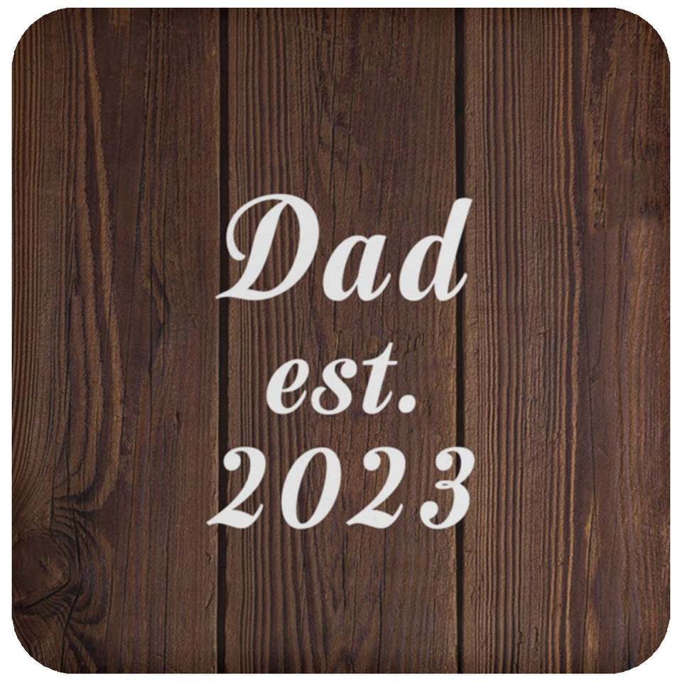Dad Established EST. 2023 - Drink Coaster D