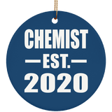 Chemist Established EST. 2020 - Circle Ornament
