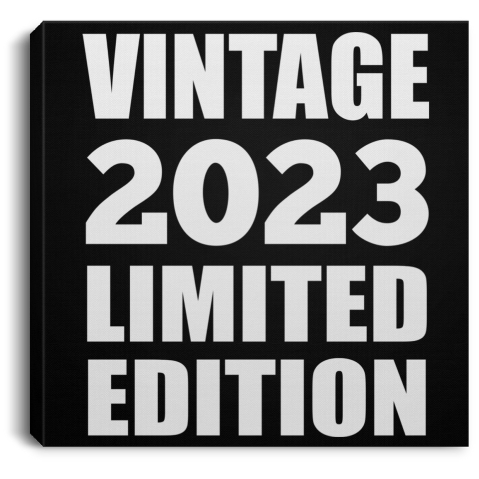 1st Birthday Vintage 2023 Limited Edition - Canvas Square