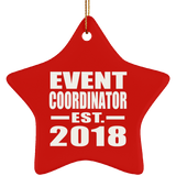 Event Coordinator Established EST. 2018 - Star Ornament