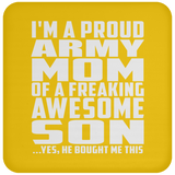 Proud Army Mom Of Awesome Son - Drink Coaster