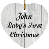 John Baby's First Christmas - Heart Ornament F