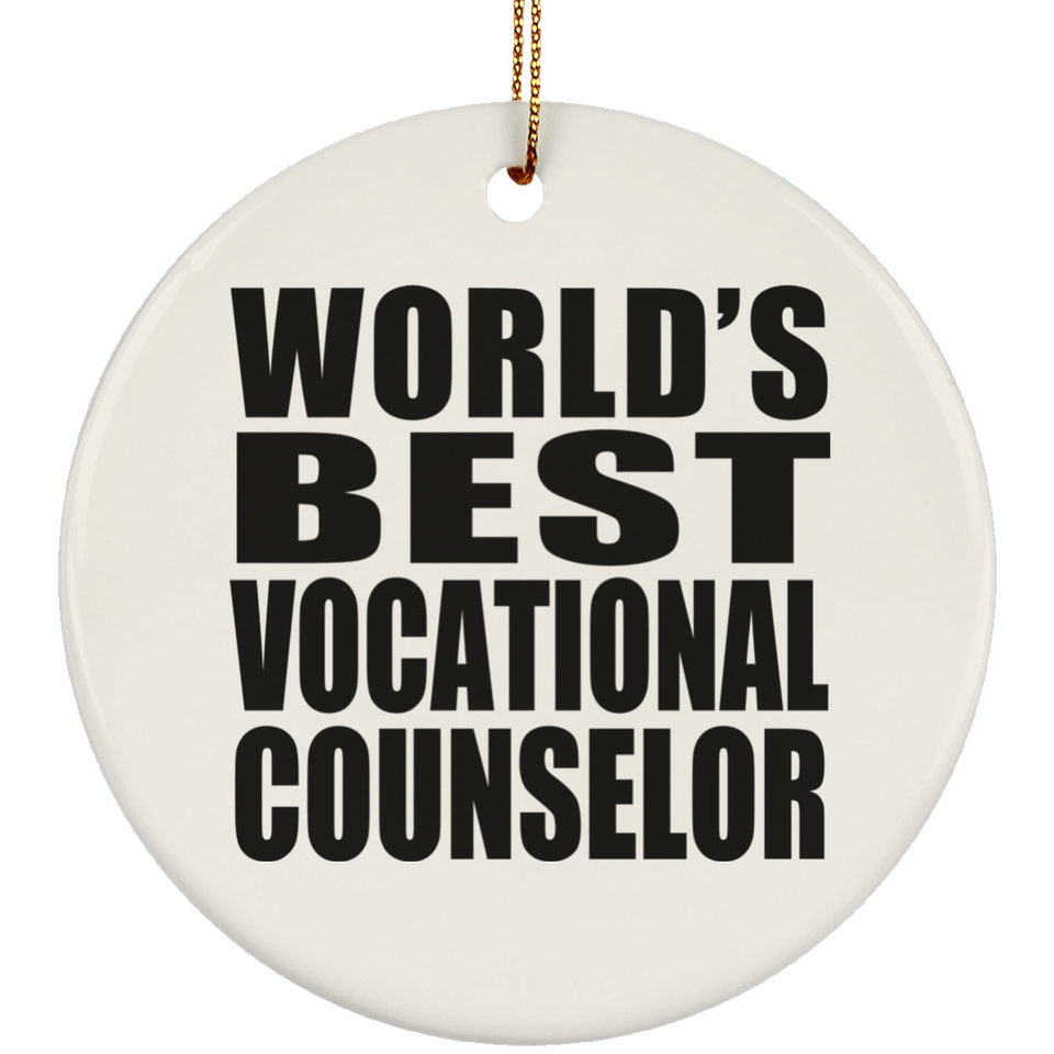 World's Best Vocational Counselor - Circle Ornament