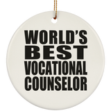 World's Best Vocational Counselor - Circle Ornament