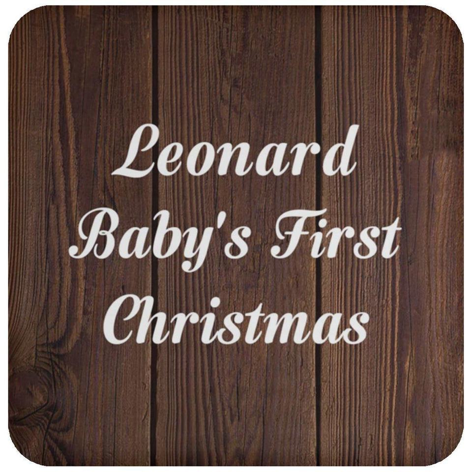 Leonard Baby's First Christmas - Drink Coaster D