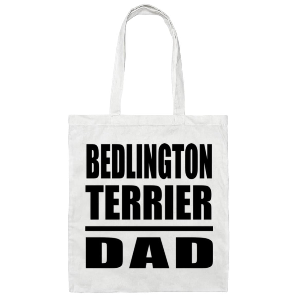 Bedlington Terrier Dad - Tote Bag White