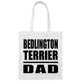 Bedlington Terrier Dad - Tote Bag White