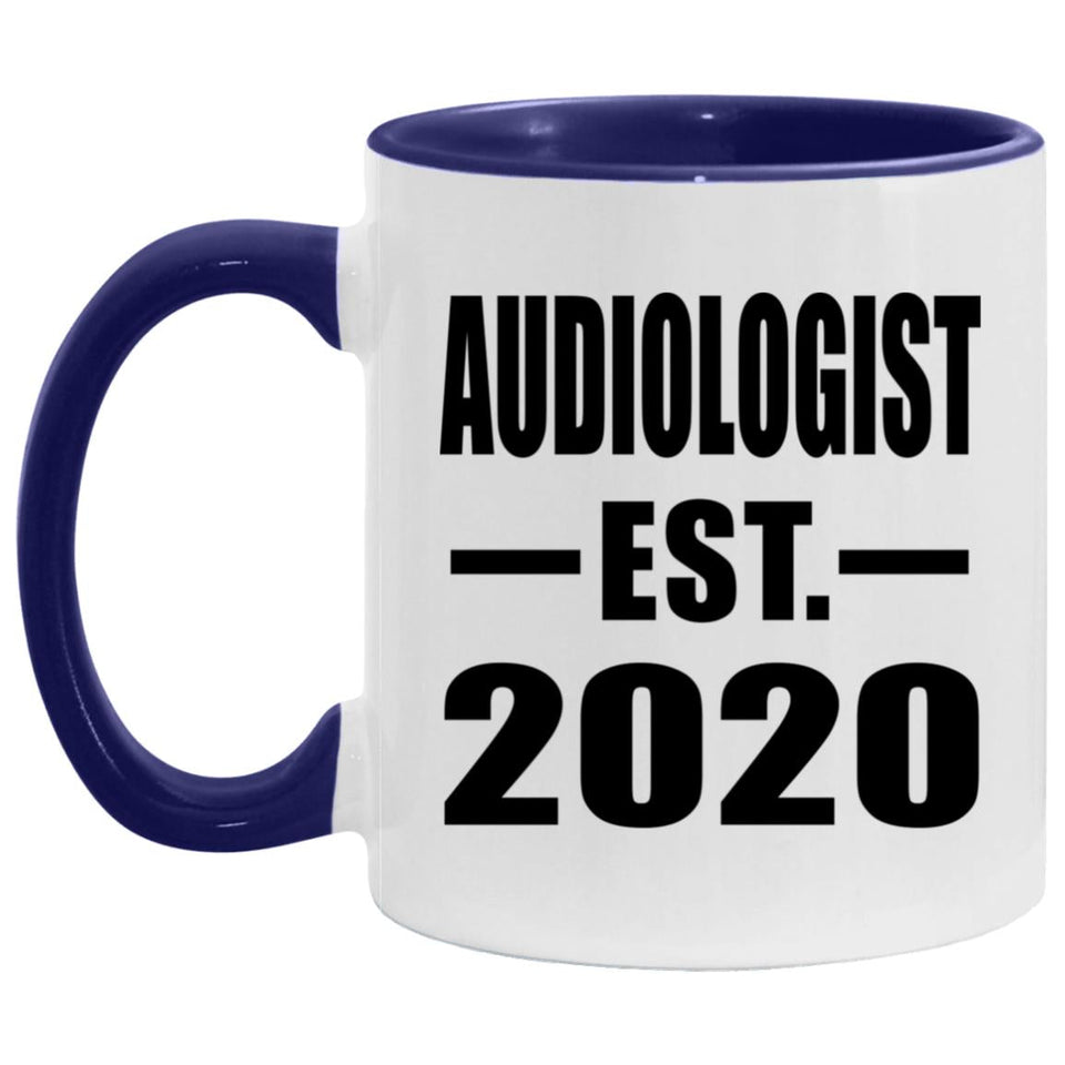 Audiologist Established EST. 2020 - 11oz Accent Mug Purple