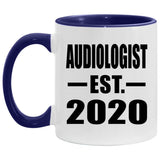 Audiologist Established EST. 2020 - 11oz Accent Mug Purple