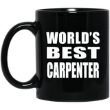 World's Best Carpenter - 11 Oz Coffee Mug Black