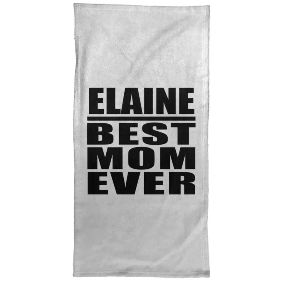 Elaine Best Mom Ever - Hand Towel