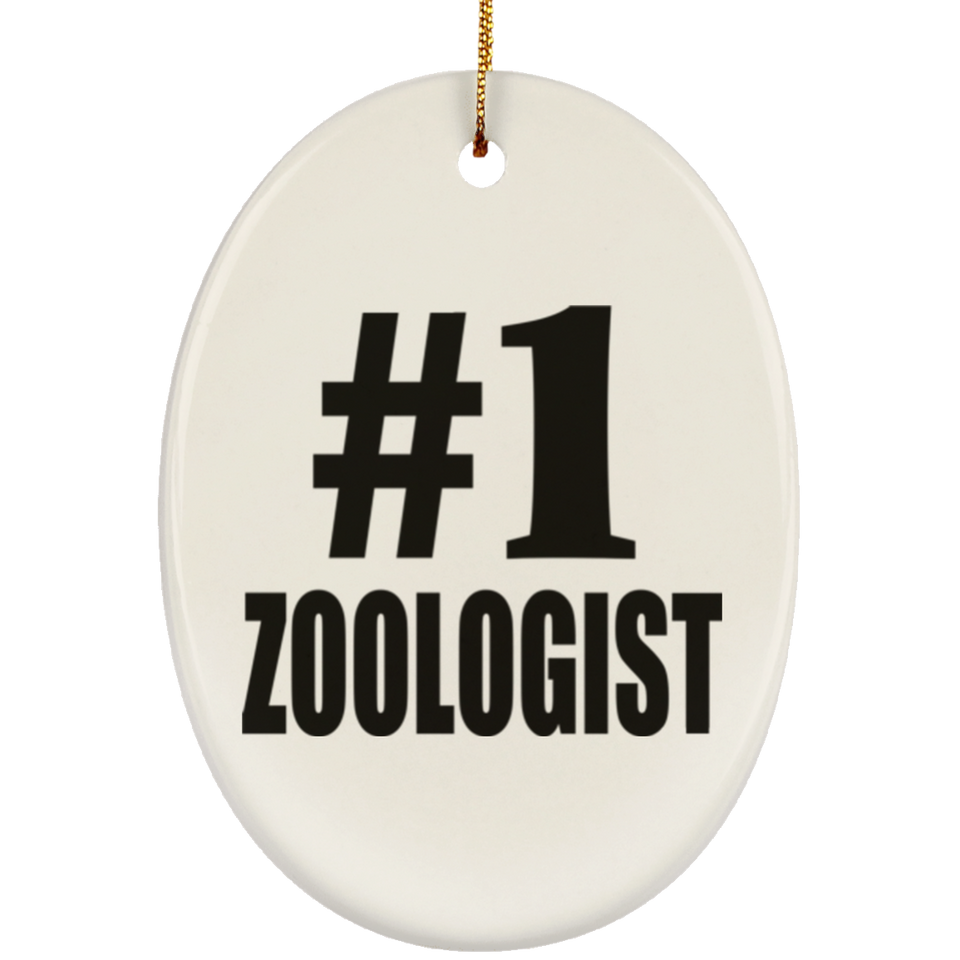 Number One #1 Zoologist - Oval Ornament