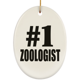 Number One #1 Zoologist - Oval Ornament