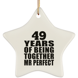 49th Anniversary 49 Years Of Being Mr Perfect - Star Ornament