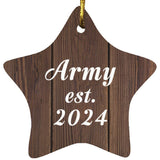 Army Established Est. 2024 - Star Ornament D