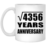 66th Anniversary Square Root of 4356 Years Anniversary - 11oz Coffee Mug