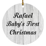 Rafael Baby's First Christmas - Circle Ornament F
