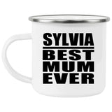 Sylvia Best Mum Ever - 12oz Camping Mug