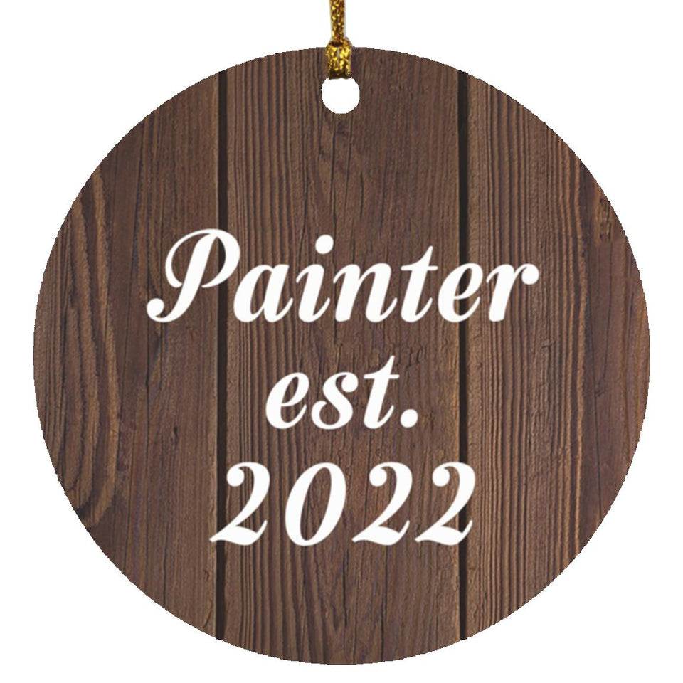 Painter Established Est. 2022 - Circle Ornament D