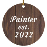 Painter Established Est. 2022 - Circle Ornament D