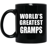 World's Greatest Gramps - 11 Oz Coffee Mug Black