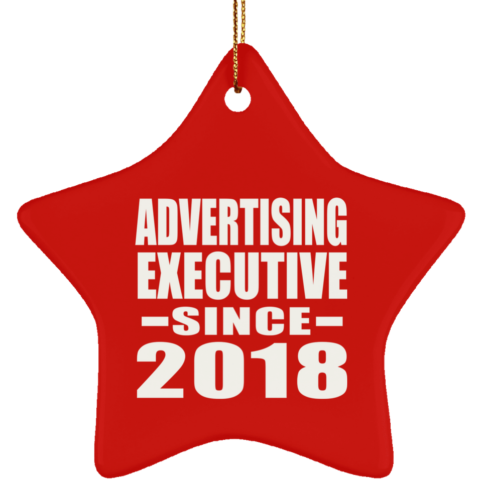 Advertising Executive Since 2018 - Star Ornament