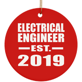 Electrical Engineer Established EST. 2019 - Circle Ornament