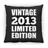 11th Birthday Vintage 2013 Limited Edition - Throw Pillow Black