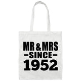72nd Anniversary Mr & Mrs Since 1952 - Tote Bag White