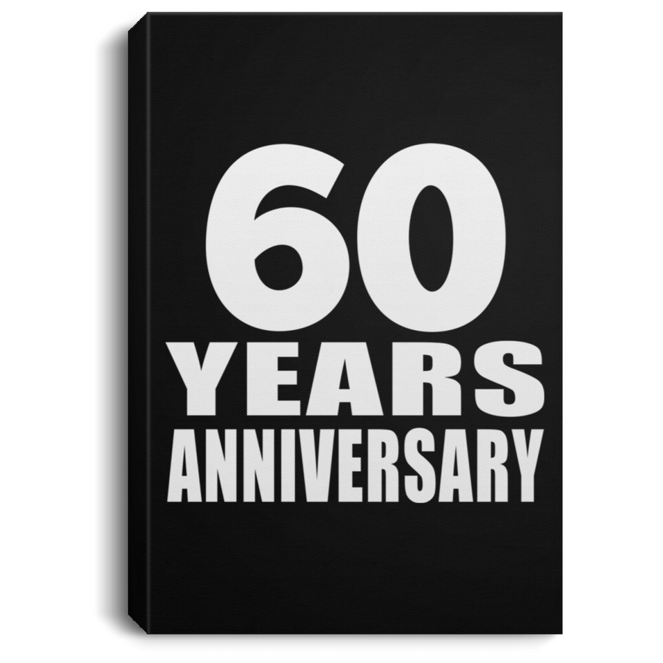 60th Anniversary 60 Years Anniversary - Canvas Portrait