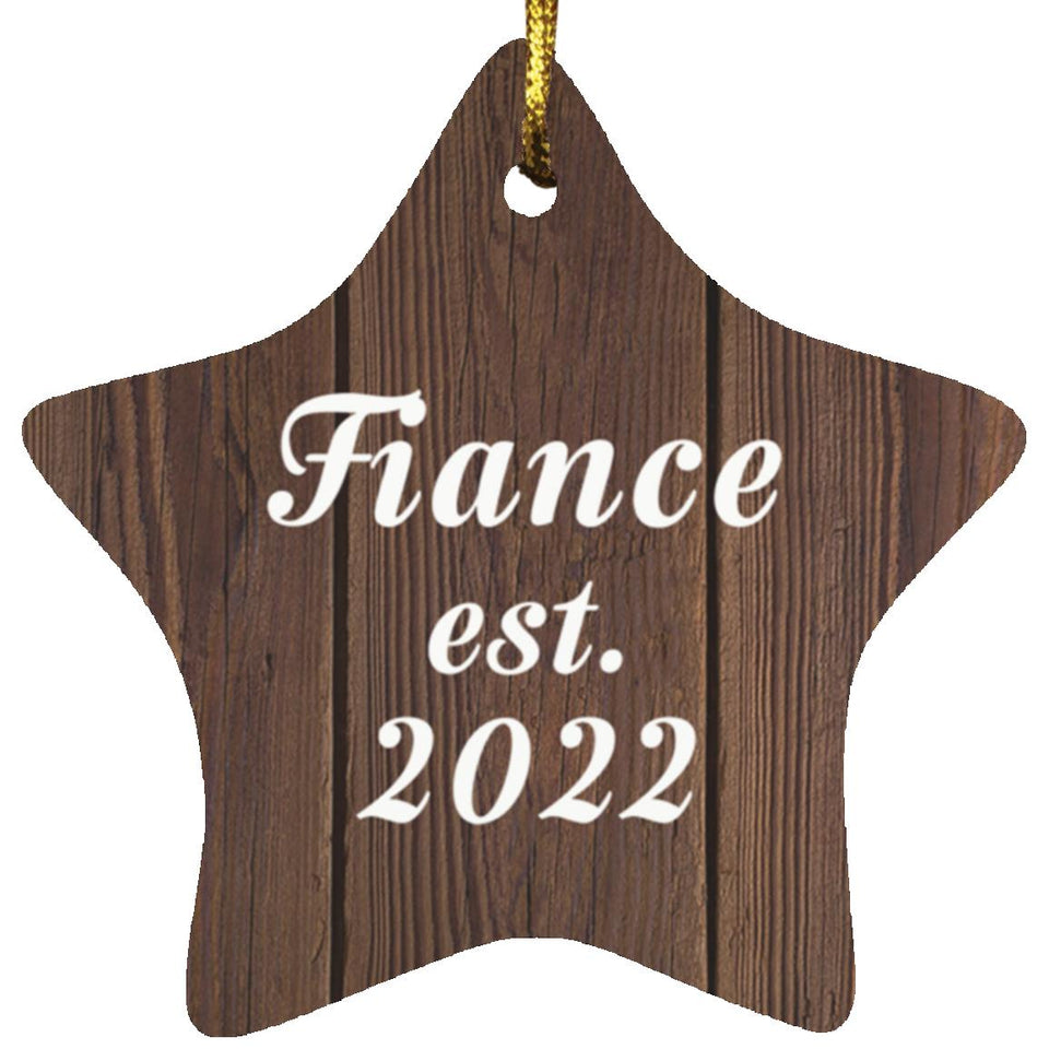 Fiance Established Est. 2022 - Star Ornament D