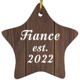 Fiance Established Est. 2022 - Star Ornament D