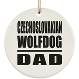Czechoslovakian Wolfdog Dad - Circle Ornament