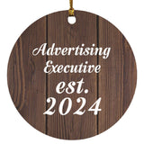 Advertising Executive Established Est. 2024 - Circle Ornament D