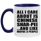 All I Care About Is Chinese Shar-Pei - 11oz Accent Mug Purple