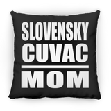 Slovensky Cuvac Mom - Throw Pillow Black