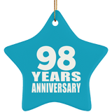 98th Anniversary 98 Years - Star Ornament