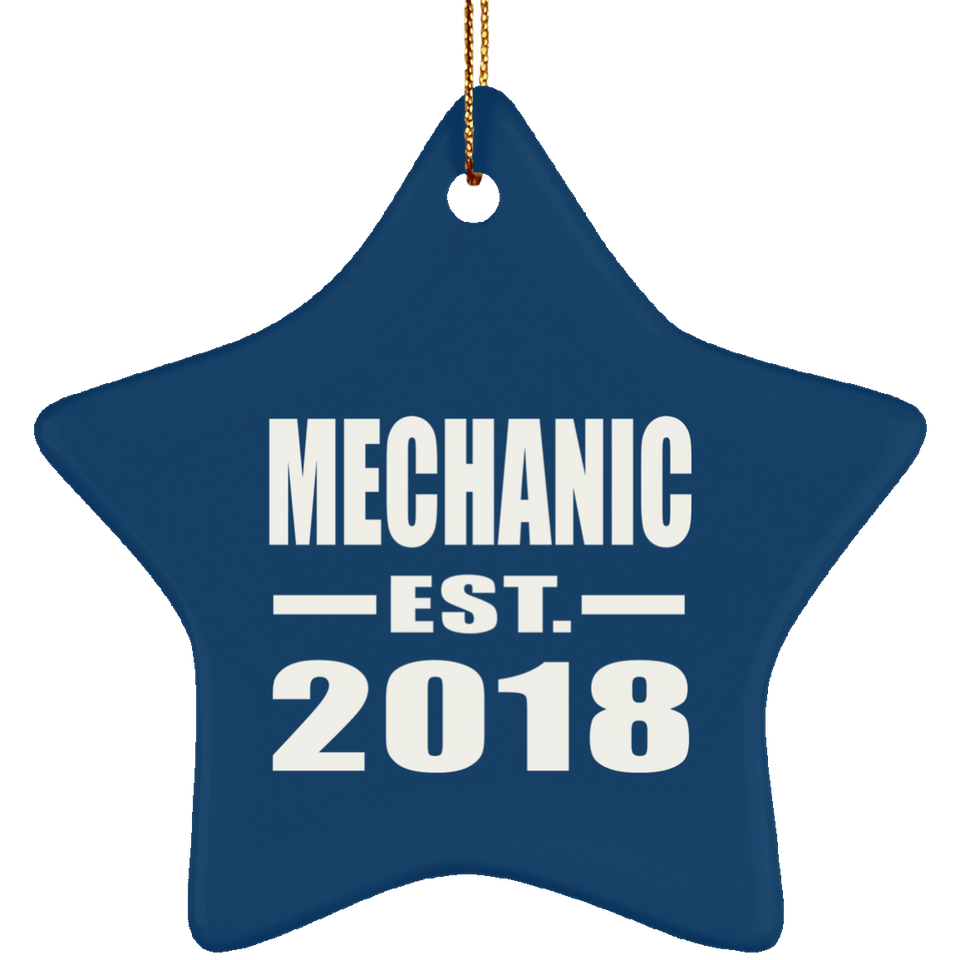Mechanic Established EST. 2018 - Star Ornament